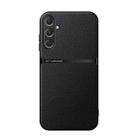 For Samsung Galaxy S24 FE 5G Litchi Leather Magnetic Full Coverage Shockproof Phone Case(Black) - 1