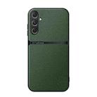 For Samsung Galaxy S24 FE 5G Litchi Leather Magnetic Full Coverage Shockproof Phone Case(Green) - 1