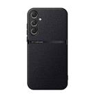 For Samsung Galaxy S24+ 5G Litchi Leather Magnetic Full Coverage Shockproof Phone Case(Black) - 1