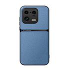 For Xiaomi 13 Pro Litchi Leather Magnetic Full Coverage Shockproof Phone Case(Blue) - 1