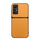 For Xiaomi 12 / 12S / 12X Litchi Leather Magnetic Full Coverage Shockproof Phone Case(Yellow) - 1