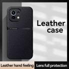 For Xiaomi Mi 11 Lite 4G / 5G Litchi Leather Magnetic Full Coverage Shockproof Phone Case(Black) - 2