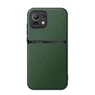 For Xiaomi Mi 11 Lite 4G / 5G Litchi Leather Magnetic Full Coverage Shockproof Phone Case(Green) - 1