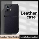 For Xiaomi Mi 11 Lite 4G / 5G Litchi Leather Magnetic Full Coverage Shockproof Phone Case(Navy Blue) - 2