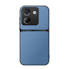 For Xiaomi Poco M7 Pro 5G Litchi Leather Magnetic Full Coverage Shockproof Phone Case(Blue) - 1