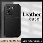 For Xiaomi Poco M7 Pro 5G Litchi Leather Magnetic Full Coverage Shockproof Phone Case(Navy Blue) - 2
