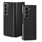 For Samsung Galaxy Z Fold Special DUX DUCIS Bril Series PU + TPU Phone Case(Black) - 2
