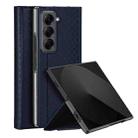For Samsung Galaxy Z Fold Special DUX DUCIS Bril Series PU + TPU Phone Case(Blue) - 1