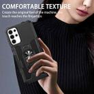 For Samsung Galaxy S25 Ultra 5G Ring Holder Armor Hybrid Phone Case(Black) - 3