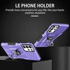 For Samsung Galaxy S25 Ultra 5G Ring Holder Armor Hybrid Phone Case(Purple) - 2