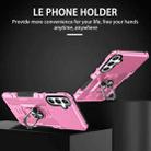 For Samsung Galaxy S24 5G Ring Holder Armor Hybrid Phone Case(Pink) - 2