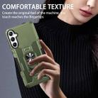 For Samsung Galaxy S24 FE 5G Ring Holder Armor Hybrid Phone Case(Green) - 3