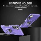 For Samsung Galaxy S23 FE 5G Ring Holder Armor Hybrid Phone Case(Purple) - 2