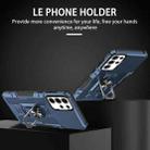 For Samsung Galaxy A55 5G Ring Holder Armor Hybrid Phone Case(Blue) - 2