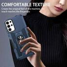 For Samsung Galaxy A55 5G Ring Holder Armor Hybrid Phone Case(Blue) - 3