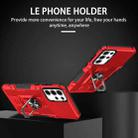 For Samsung Galaxy A55 5G Ring Holder Armor Hybrid Phone Case(Red) - 2