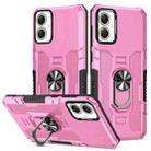 For Samsung Galaxy A05 Ring Holder Armor Hybrid Phone Case(Pink) - 1