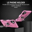 For Samsung Galaxy A06 4G Ring Holder Armor Hybrid Phone Case(Pink) - 2
