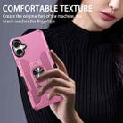 For Samsung Galaxy A06 4G Ring Holder Armor Hybrid Phone Case(Pink) - 3