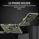 For Samsung Galaxy A06 4G Ring Holder Armor Hybrid Phone Case(Green) - 2