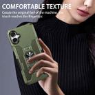 For Samsung Galaxy A06 4G Ring Holder Armor Hybrid Phone Case(Green) - 3