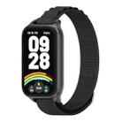 For Xiaomi Smart Band 9 Active / Redmi Band 3 Mijobs Metal Shell Nylon Watch Band(Black) - 1