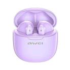 awei T68 ENC Noise Reduction Wireless Bluetooth Gaming Earphone(Purple) - 1