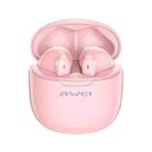 awei T68 ENC Noise Reduction Wireless Bluetooth Gaming Earphone(Pink) - 1