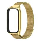 For Xiaomi Smart Band 9 Active / Redmi Band 3 Mijobs Metal Shell Milan Magnetic Watch Band(Gold) - 2