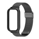 For Xiaomi Smart Band 9 Active / Redmi Band 3 Mijobs Metal Shell Milan Buckle Watch Band(Black) - 2