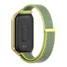 For Xiaomi Smart Band 9 Active / Redmi Band 3 Mijobs Metal Shell Nylon Loop Watch Band(Bright Yellow Gold) - 3