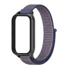 For Xiaomi Smart Band 9 Active / Redmi Band 3 Mijobs Metal Shell Nylon Loop Watch Band(Midnight Blue Black) - 2