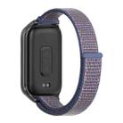 For Xiaomi Smart Band 9 Active / Redmi Band 3 Mijobs Metal Shell Nylon Loop Watch Band(Midnight Blue Black) - 3