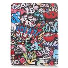For iPad Air 2022 / 2020 10.9 TPU Colored Drawing Horizontal Flip Leather Case with Three-folding Holder & Sleep / Wake-up Function(Graffiti) - 1