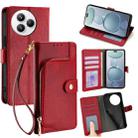 For Xiaomi Civi 5 Pro 5G Zipper Bag Leather Phone Case(Red) - 1