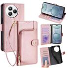 For Xiaomi Civi 5 Pro 5G Zipper Bag Leather Phone Case(Rose Gold) - 1
