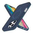 For iPhone 16 Pro Max Shockproof MagSafe Armor PC Hybrid TPU Phone Case(Ink Blue) - 2