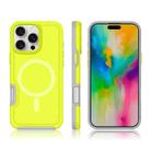 For iPhone 16 Plus Shockproof MagSafe Armor PC Hybrid TPU Phone Case(Fluorescent Green+Gray) - 3