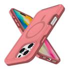 For iPhone 16 Shockproof MagSafe Armor PC Hybrid TPU Phone Case(Dark Pink+Maroon) - 2