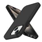 For iPhone 15 Plus Shockproof MagSafe Armor PC Hybrid TPU Phone Case(Black) - 2