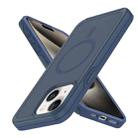 For iPhone 15 Plus Shockproof MagSafe Armor PC Hybrid TPU Phone Case(Ink Blue) - 2