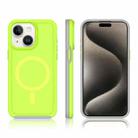 For iPhone 14 Plus Shockproof MagSafe Armor PC Hybrid TPU Phone Case(Fluorescent Green+Gray) - 3