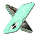 For iPhone 14 Plus Shockproof MagSafe Armor PC Hybrid TPU Phone Case(Mint Green+Grayish Green) - 2