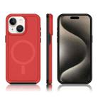 For iPhone 14 Shockproof MagSafe Armor PC Hybrid TPU Phone Case(Red+Black) - 3