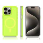 For iPhone 14 Pro Shockproof MagSafe Armor PC Hybrid TPU Phone Case(Fluorescent Green+Gray) - 3