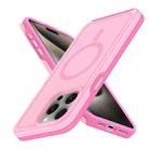 For iPhone 14 Pro Max Shockproof MagSafe Armor PC Hybrid TPU Phone Case(Purple Pink) - 2