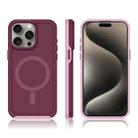 For iPhone 13 Pro Max Shockproof MagSafe Armor PC Hybrid TPU Phone Case(Wine Red+Light Pink) - 3