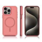For iPhone 13 Pro Max Shockproof MagSafe Armor PC Hybrid TPU Phone Case(Dark Pink+Maroon) - 3