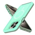 For iPhone 13 Pro Max Shockproof MagSafe Armor PC Hybrid TPU Phone Case(Mint Green+Grayish Green) - 2