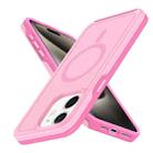 For iPhone 12 Shockproof MagSafe Armor PC Hybrid TPU Phone Case(Purple Pink) - 2